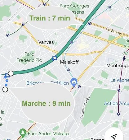 2 Pieces Lumineux Aux Portes De Paris アパート クラマール